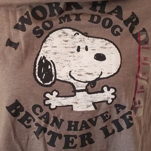 NWT PEANUTS snoopy dog lover tee 2xl nwt
